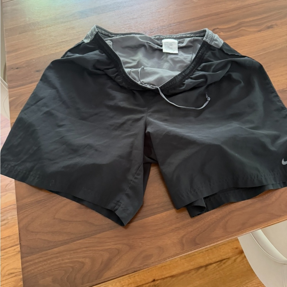 Nike Men’s Black Athletic Running Shorts with Inner Liner